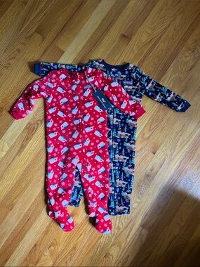 Vineyard Vines Holiday Fleece Pajama Set - Red & Navy
